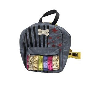 Birds of Prey Harley Quinn Bruce Backpack Caution‎ Strap Stars DC Comics Bag